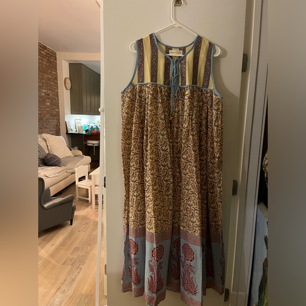 NWT Daughters of India Maxi Dress Aahna - Bluebell